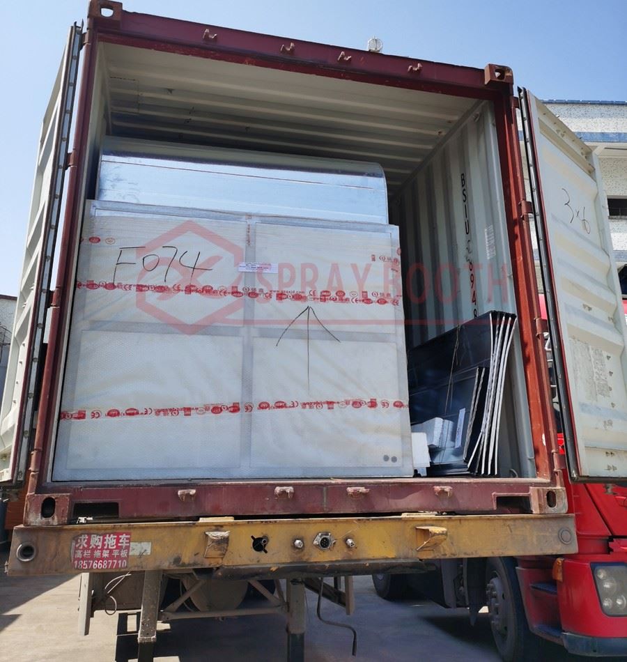 customized auto paint booth to New Zealand 4