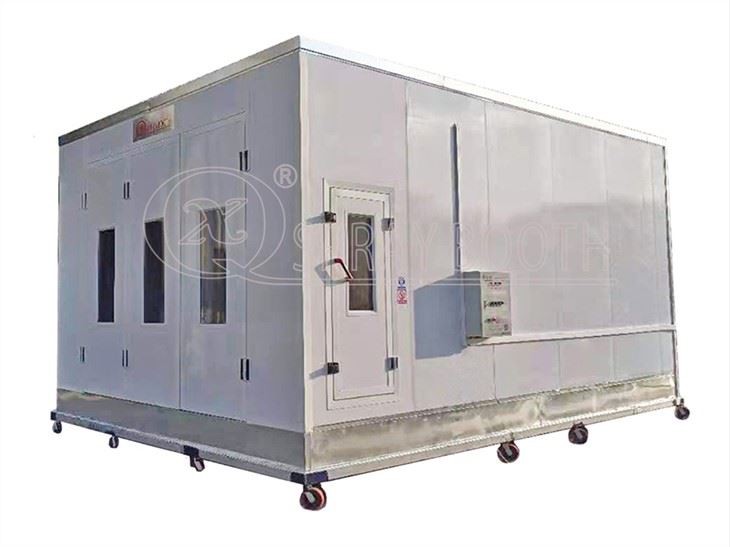 Cabina de pintura automotriz de escape trasero